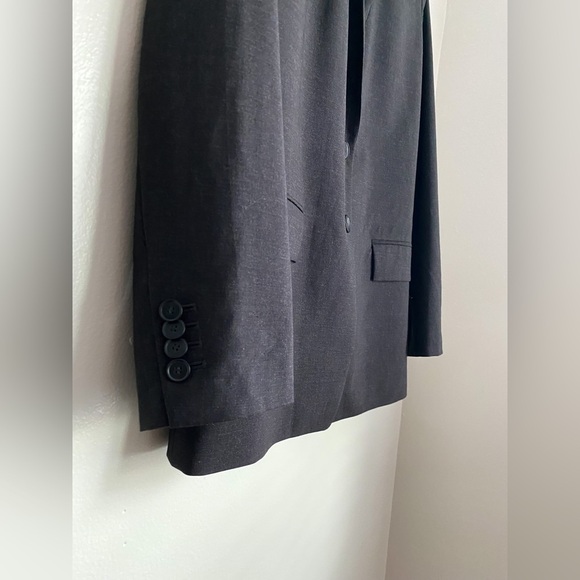Ann Taylor Long Sleeve Office Formal Professional Blazer Suit Jacket Charcoal 8 - Picture 4 of 10